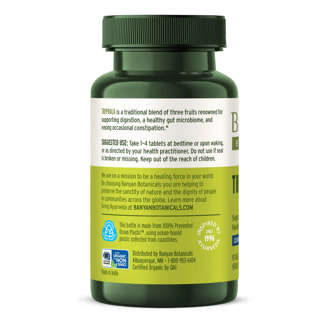 Triphala Orgánica en tabletas