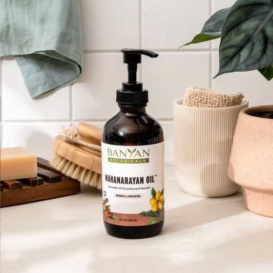 Aceite ayurvédico medicado Mahanarayan para articulaciones y músculos - 236 ml