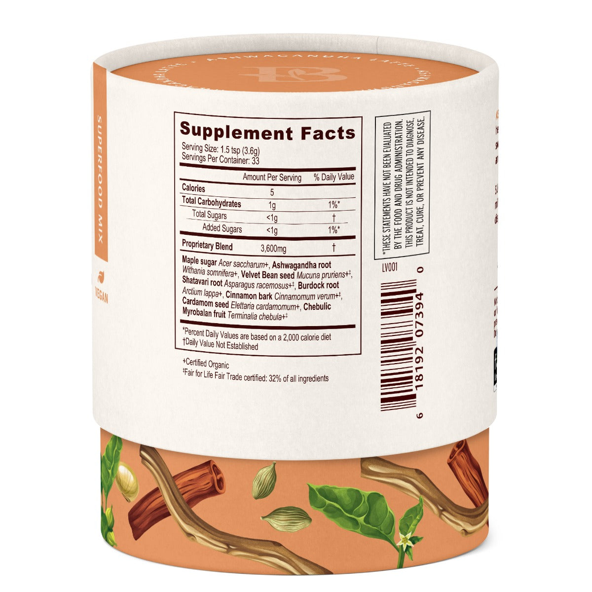 Mezcla para Latte de Ashwagandha (119 g)